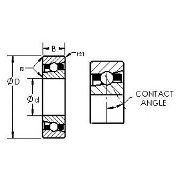 AST H7018C angular contact ball bearings