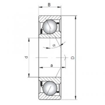 200 mm x 310 mm x 51 mm  ISO 7040 B angular contact ball bearings