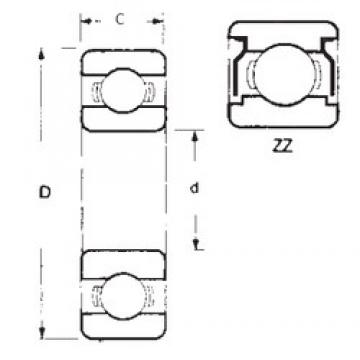15 mm x 35 mm x 11 mm  FBJ 6202ZZ deep groove ball bearings