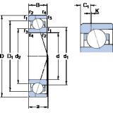 70 mm x 100 mm x 16 mm  SKF 71914 CE/HCP4AH1 angular contact ball bearings